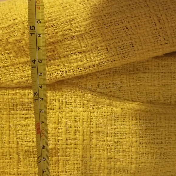 Carolina Belle Montreal Yellow Tweed Fringe Moto Jacket - Picture 6 of 6